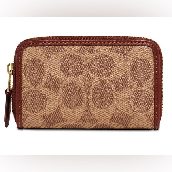 coach signature coated canvas polly crossbody and matching card wallet EUC $300 - Picture 4 of 13